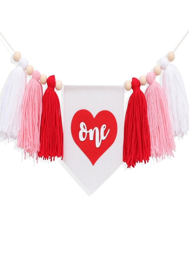 Agkvw Sweet Heart 1st Birthday High Chair Banner - Valentine's Day First Birthday Decoartions, Our Little Sweetheart Bday Decor - Image 1